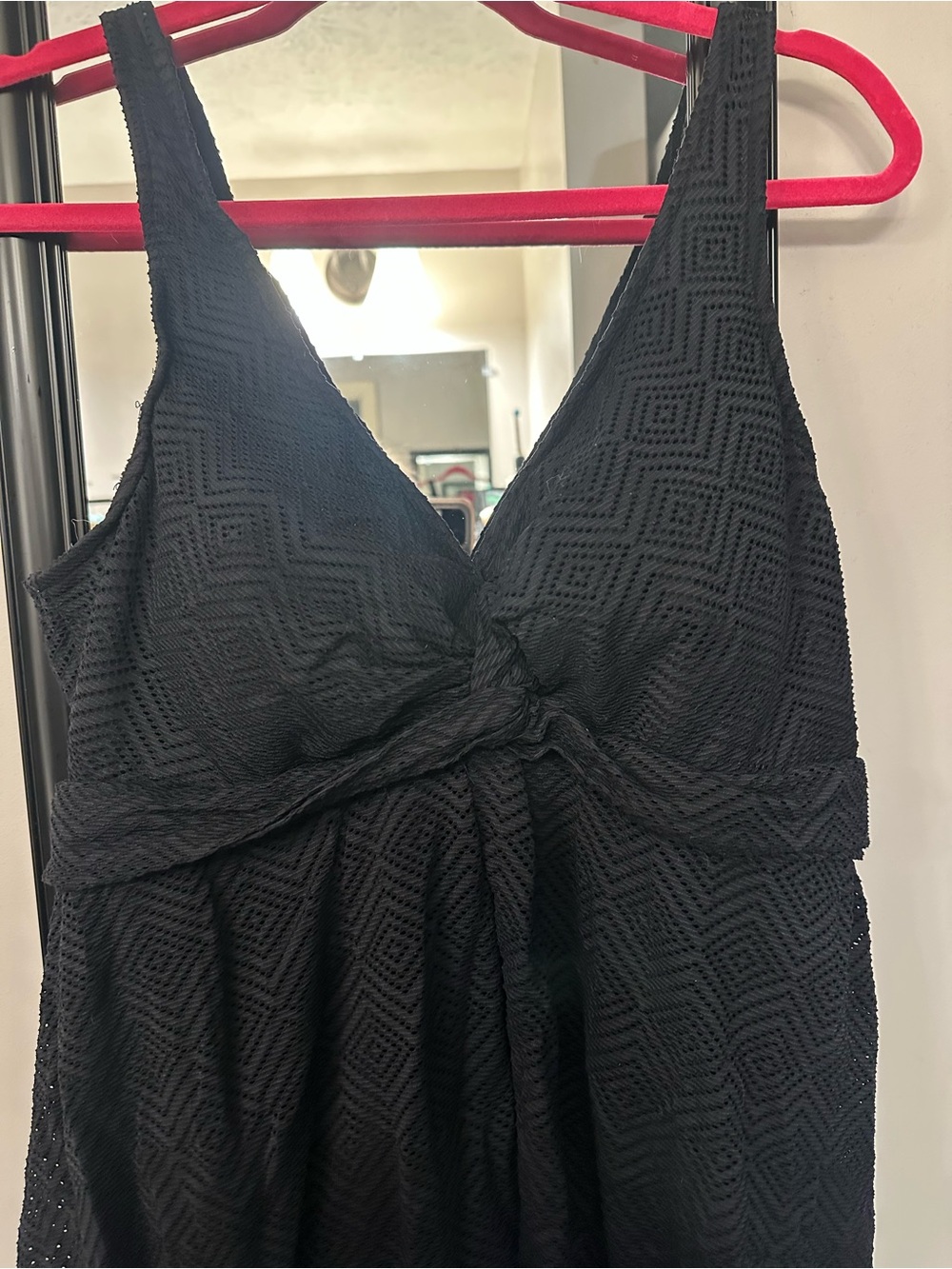 Black swim dress